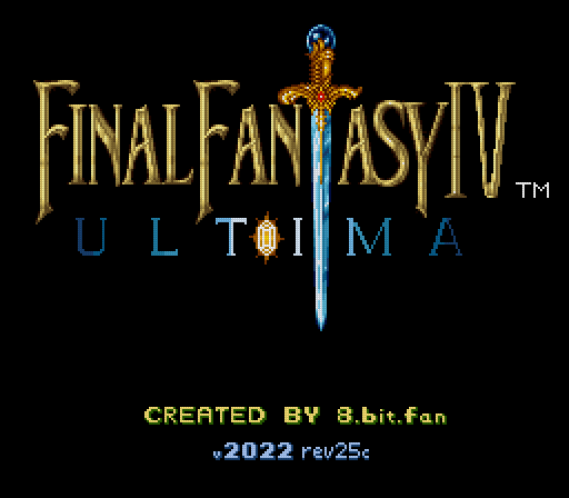 preview of title screen of Final Fantasy 4 Ultima